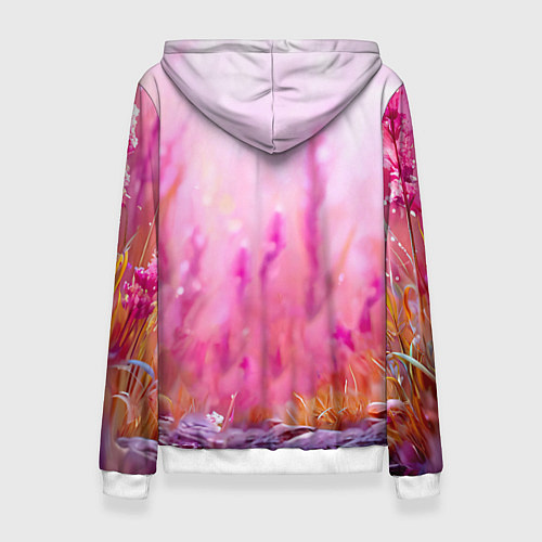 Женская толстовка Зайчик в розовом / 3D-Белый – фото 2