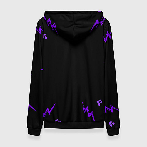 Женская толстовка Blink 182 неоновый череп / 3D-Черный – фото 2