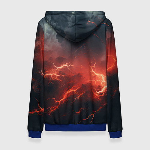 Женская толстовка Stronghold сrusader молния крестоносца / 3D-Синий – фото 2