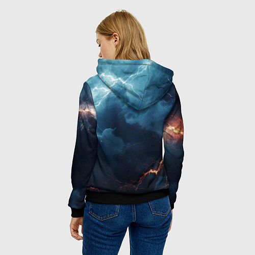 Женская толстовка Stronghold сrusader крестоносец бури / 3D-Черный – фото 4