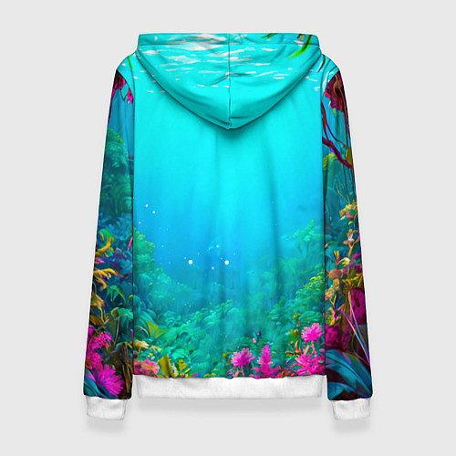 Женская толстовка Жираф в сказачном лесу / 3D-Белый – фото 2