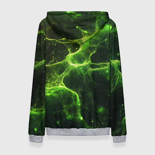Женская толстовка Зеленые волокна текстура / 3D-Меланж – фото 2
