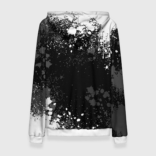 Женская толстовка Kingdom come 2 - белые брызги / 3D-Белый – фото 2