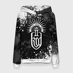 Толстовка-худи женская Kingdom come 2 - белые брызги, цвет: 3D-белый