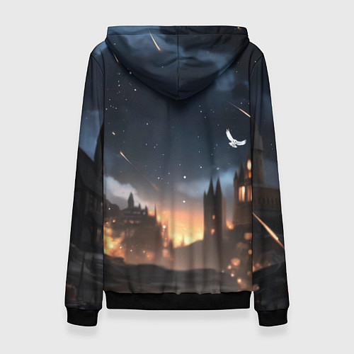 Женская толстовка Серьезный Гарри Поттер / 3D-Черный – фото 2
