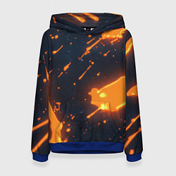 Женская толстовка Оранжевая краска в движении