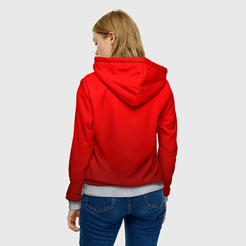 Женская толстовка Assassins Creed Shadows - samurai Yasuke / 3D-Меланж – фото 4