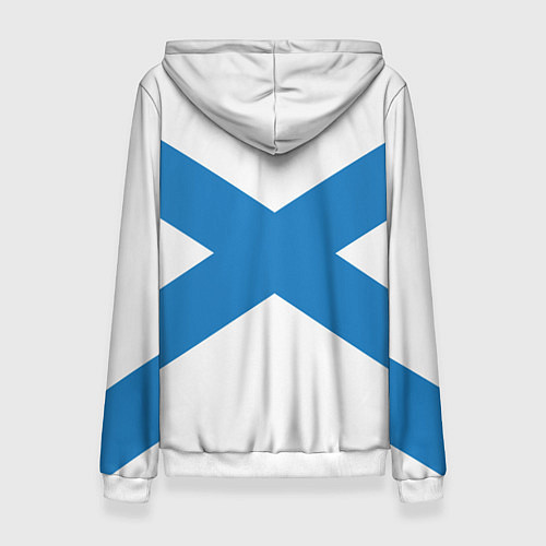 Женская толстовка Военно-морской флот: Андреевский флаг / 3D-Белый – фото 2