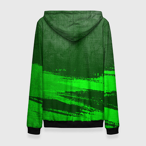 Женская толстовка AC Milan - green gradient посередине / 3D-Черный – фото 2