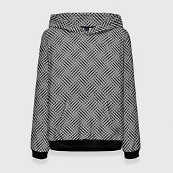 Женская толстовка Чёрно-белая текстура узор