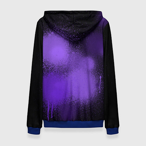 Женская толстовка Багз Банни - Looney Tunes / 3D-Синий – фото 2