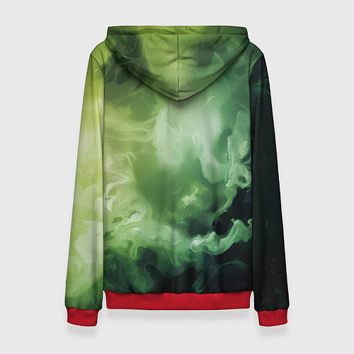 Женская толстовка Джокер зеленый дым / 3D-Красный – фото 2