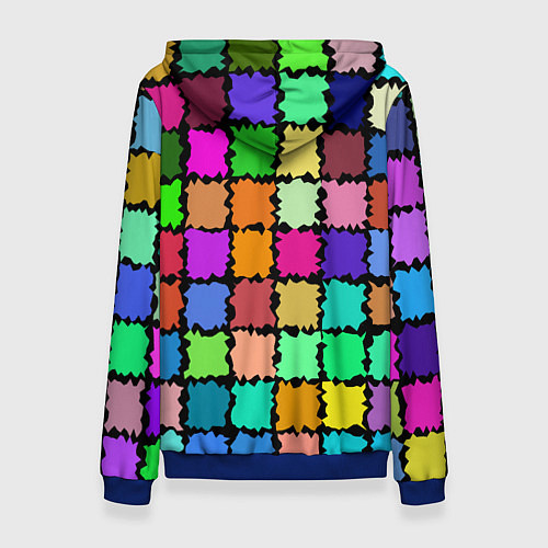 Женская толстовка Лоскутки / 3D-Синий – фото 2