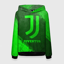 Толстовка-худи женская Juventus - green gradient, цвет: 3D-черный