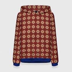 Толстовка-худи женская Пряный анис, цвет: 3D-синий