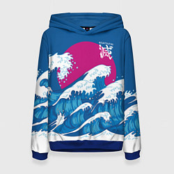 Толстовка-худи женская Корпус бойни демонов - Kisatsutai, цвет: 3D-синий