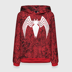Женская толстовка Знак венома на красном