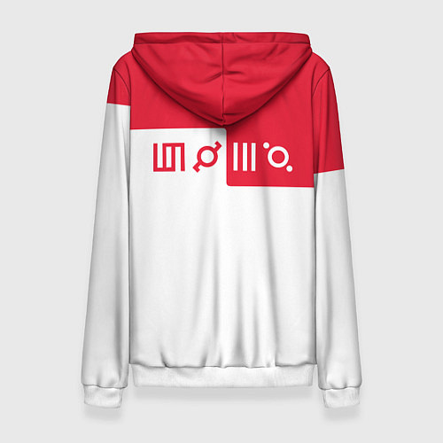 Женская толстовка 30 Seconds to Mars poster / 3D-Белый – фото 2