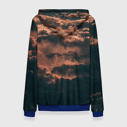 Женская толстовка Белобог - небо славян / 3D-Синий – фото 2