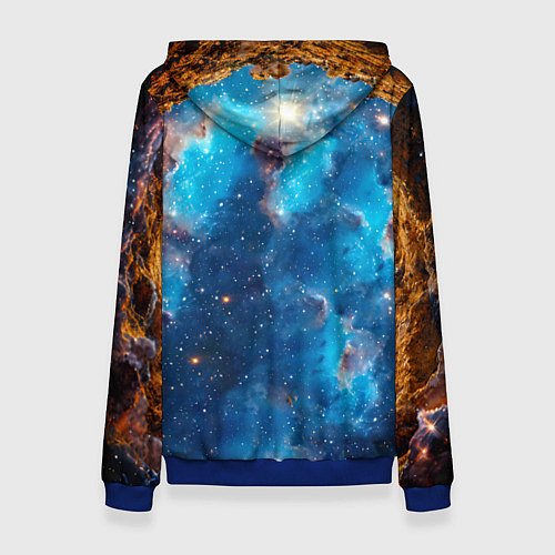 Женская толстовка Манчкин в космосе / 3D-Синий – фото 2