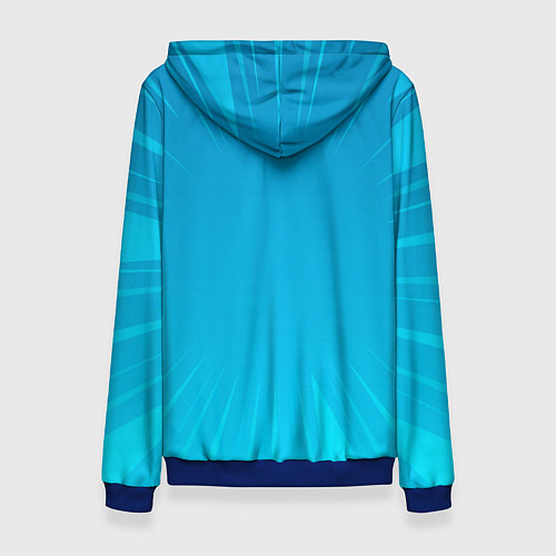 Женская толстовка Superhero comic style / 3D-Синий – фото 2