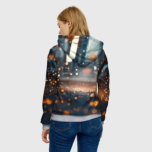 Женская толстовка Человек паук и золотая пыльца / 3D-Меланж – фото 4