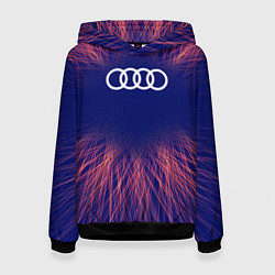 Толстовка-худи женская Audi red energy, цвет: 3D-черный