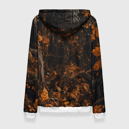 Женская толстовка Медведь в лесной чаще / 3D-Белый – фото 2