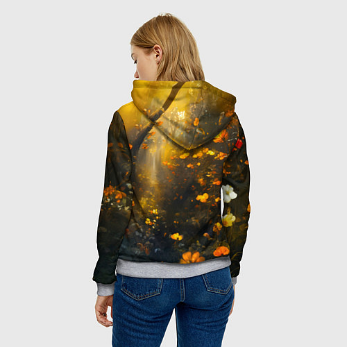 Женская толстовка Умилительная красная панда / 3D-Меланж – фото 4