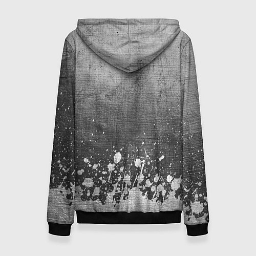 Женская толстовка AC DC - grey gradient посередине / 3D-Черный – фото 2