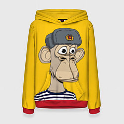 Толстовка-худи женская NFT ape turtleneck, цвет: 3D-красный