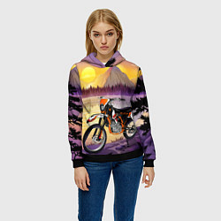 Толстовка-худи женская Kayo k2 pro, цвет: 3D-черный — фото 2