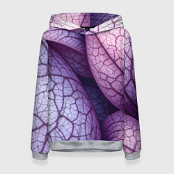 Толстовка-худи женская Прожилки экзотического растения, цвет: 3D-меланж