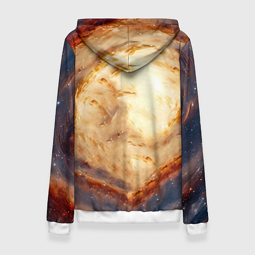 Женская толстовка Бассет-хаунд в космосе / 3D-Белый – фото 2