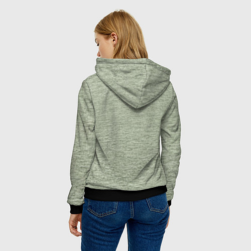 Женская толстовка К противнику / 3D-Черный – фото 4