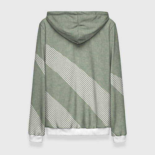 Женская толстовка Светлый серо-зелёный абстрактный / 3D-Белый – фото 2