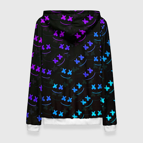 Женская толстовка Nirvana x marshmello neon / 3D-Белый – фото 2
