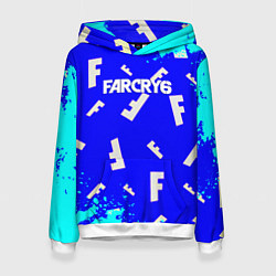 Толстовка-худи женская Farcry 6 pattern, цвет: 3D-белый