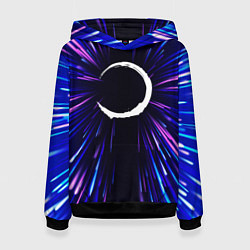 Толстовка-худи женская Demon Slayer neon energy, цвет: 3D-черный
