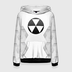Толстовка-худи женская Fallout white poly, цвет: 3D-черный