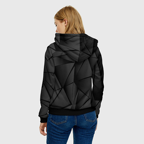 Женская толстовка Велес лапа медведя / 3D-Черный – фото 4