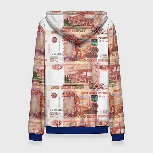 Женская толстовка 5 000 рублей / 3D-Синий – фото 2