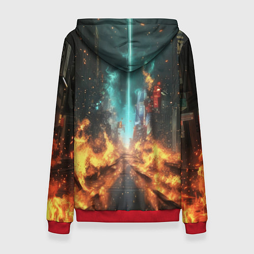 Женская толстовка Бэтмен эпик / 3D-Красный – фото 2