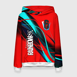 Женская толстовка Rainbow six геометрия полосы