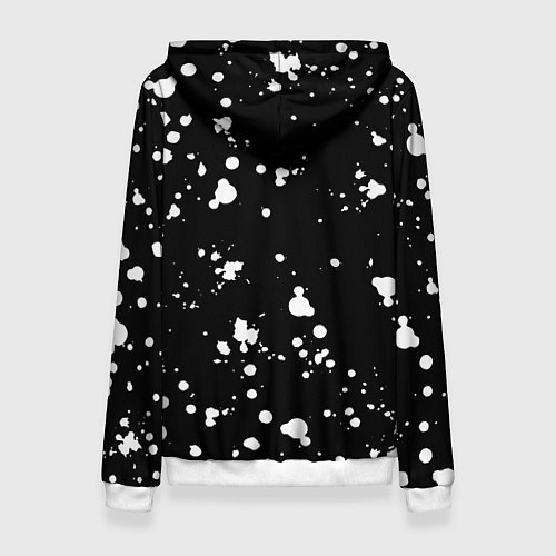 Женская толстовка Doom белые краски всплеск / 3D-Белый – фото 2