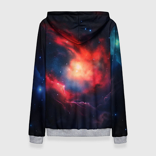 Женская толстовка Космонавт сидит в луне / 3D-Меланж – фото 2