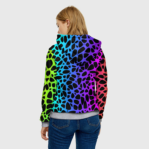 Женская толстовка Кактус инопланетянин / 3D-Меланж – фото 4