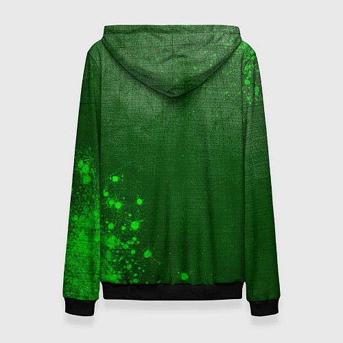 Женская толстовка Dota - green gradient вертикально / 3D-Черный – фото 2