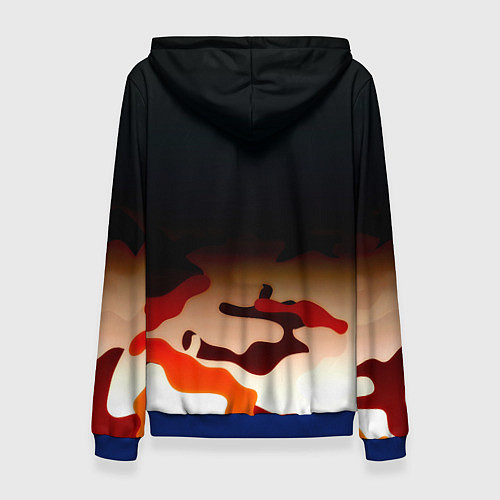 Женская толстовка Roma камуфляжный стиль / 3D-Синий – фото 2