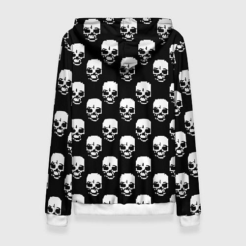 Женская толстовка AC DC rock skull / 3D-Белый – фото 2